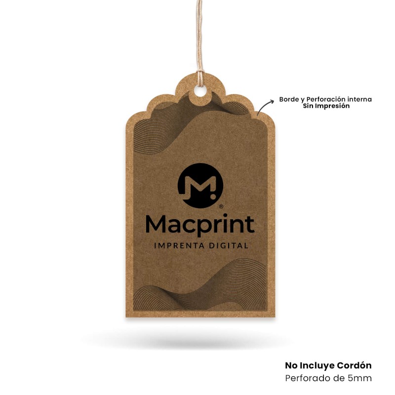 Hang Tag kraft Modelo B