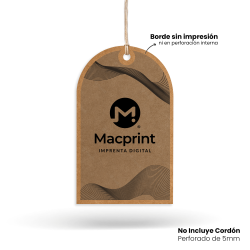 Hang Tag kraft Modelo C