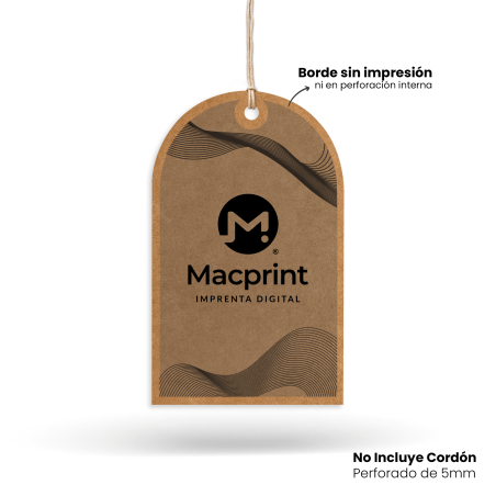 Hang Tag kraft Modelo C
