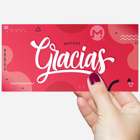 Tarjeta de Agradecimiento Grande
