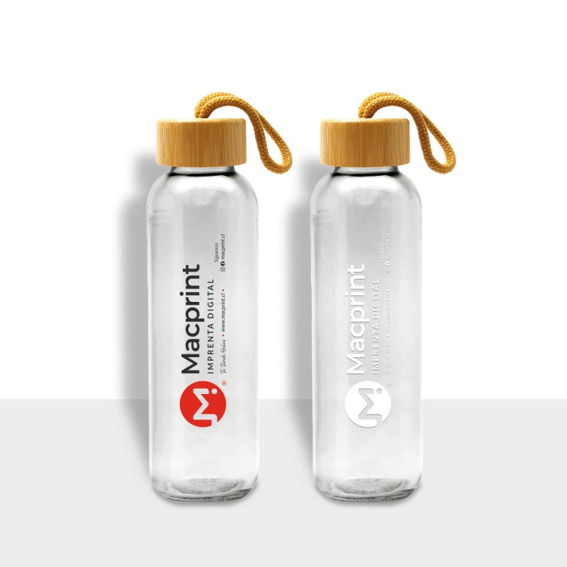 Botella vidrio M32 TAPA BAMBOO
