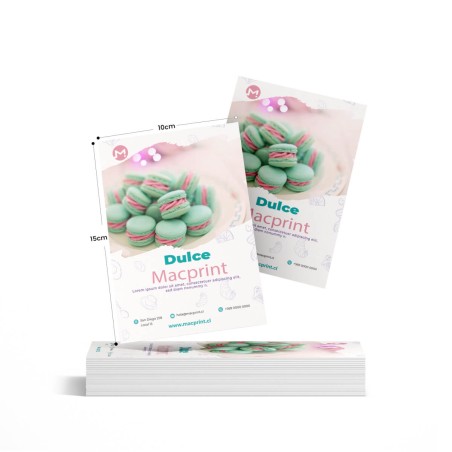 Flyers publicitarios 10 x 15 cms